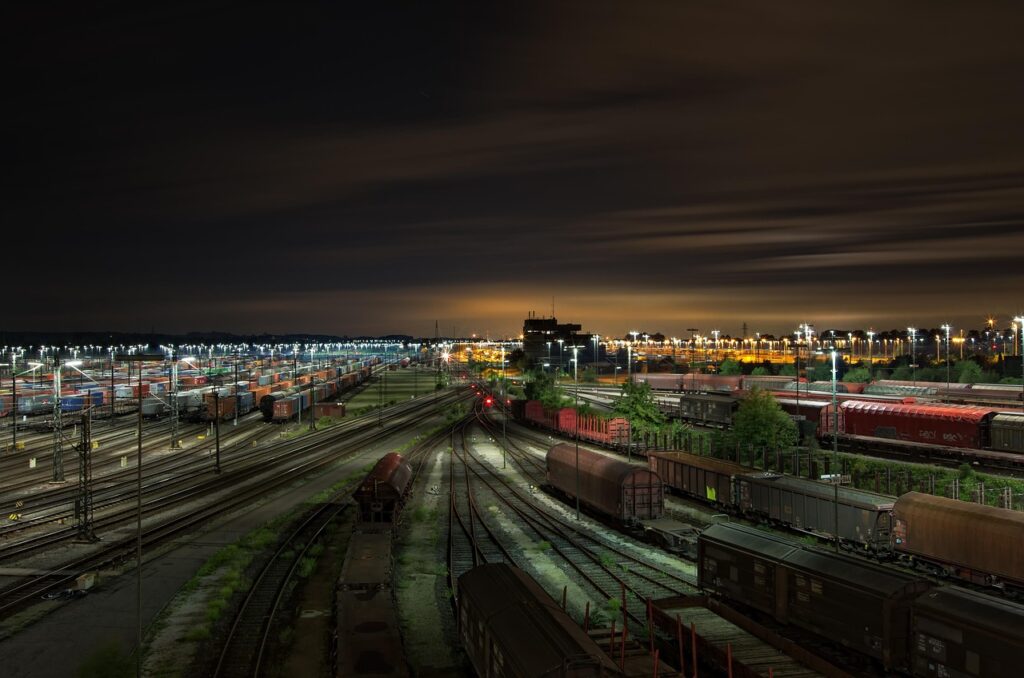 railway station, freight trains, tracks, railroad tracks, railway tracks, railway, transport, transportation, marshalling yard, lower saxony, wagons, trains, rail traffic, railway traffic, night time, city lights, railway station, railway station, railway station, railway, railway, railway, railway, railway, transport, transport, transport, transport, transportation, transportation, transportation, transportation, night time, night time